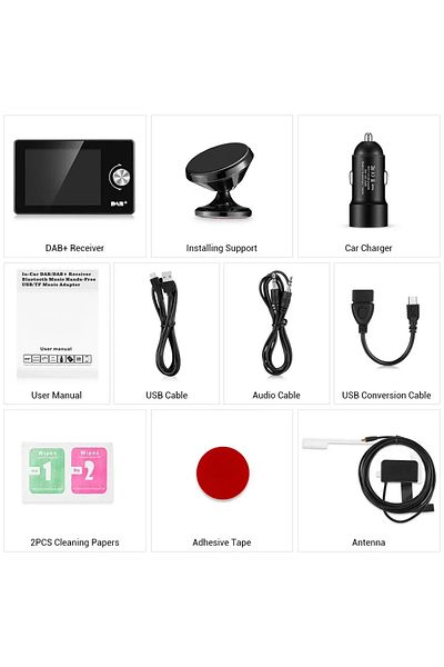 Choice Dab Receiver Ezonetronics Dab Radio Receiver In Car With Screen Stereo Sound Digital Signal Antenna
