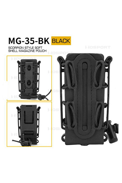 Choice Black Tactical 9mm Single Magazine Pouch With Molle Clip Quick Release For P226 Glock 17 19 Beretta