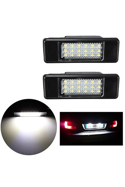 Choice 2x For Peugeot 106 207 307 308 406 407 508 For Citroen C3 C4 C5 C6 C8 Car 18led Smd License Numbe...