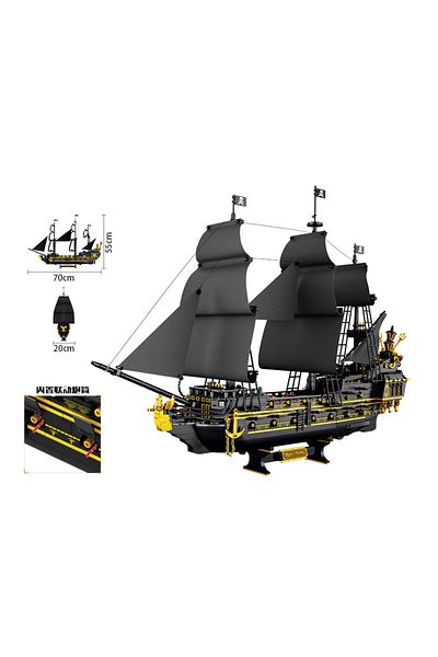 Choice Without Box 2076pcs Pirate Ship Building Bricks Assembly Moc Blocks Toys Boat Model Creative Ornamen
