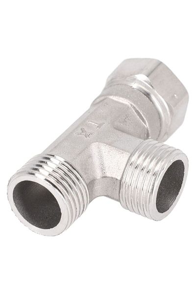 LEENKEA G1/2 3 Way T-Adapter Bathroom Shower Faucet Water Splitter Toilet Shower Valve Spray Nozzle Conve...
