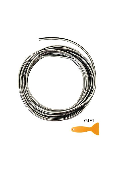 Choice 5m Sliver Car Interior Moulding Trim Strip Pvc Car Vent Decoration Strip Fake Carbon Fibe Intake Gri
