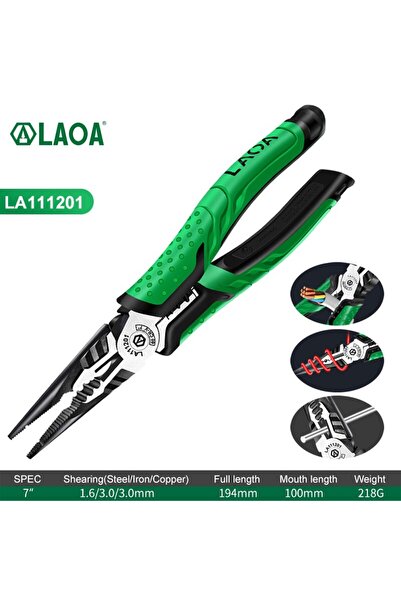 Choice 7 LA111201 LAOA Multifunction Wire Stripper Diagonal Pliers Wire Cutte...