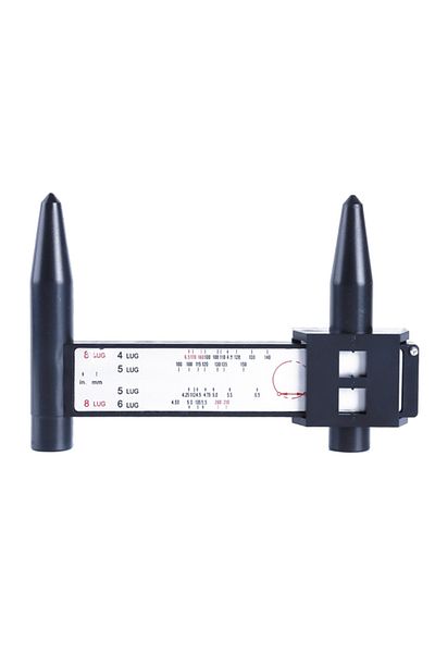 Choice Black Wheel Rim Bolt Pattern Sliding Pcd Measuring Tool Gauge Ruler 8 Holes Pcd Ruler Lugs Hub Pitch