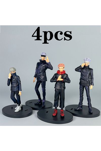 Choice 4pcs 21cm Anime Jujutsu Kaisen Inumaki Toge And Geto Suguru Series Standing Model Toy Gift Collectio