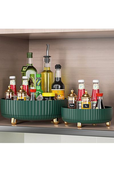 Choice Storage Cabinet Organizer Rotating Spice Rack Storage Container Kitchen 360 Degree Desktop Fruit ...