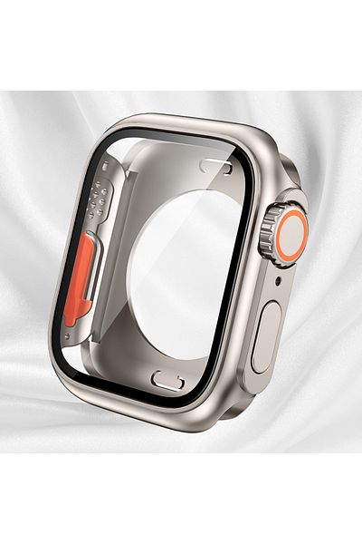 Choice 44mm Ti Change To Ultra 360 Full Protector Case For Apple Watch 45mm 44mm Tempered Glass Screen Prot