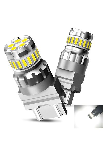 Choice White Auxito 2pcs 3157 3156 3057 P27/7w Led Bulb T25 Led Car Drl Parking Signal Lamp Amber Yellow Wh