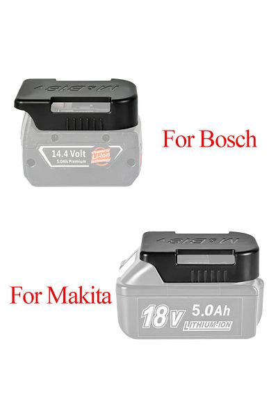 Choice 5pcs Tools Power Battery Mounts Storage Stand Holder for Makita 18V 14.4V Fit Bosch Battery Hold ...