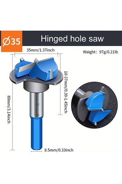 NIUXIANG Drill Bit Woodworking Hole Opener 15-35mm Bi-Metal Hole Saw HSS Drill Bits Drilling Crown Metal I...