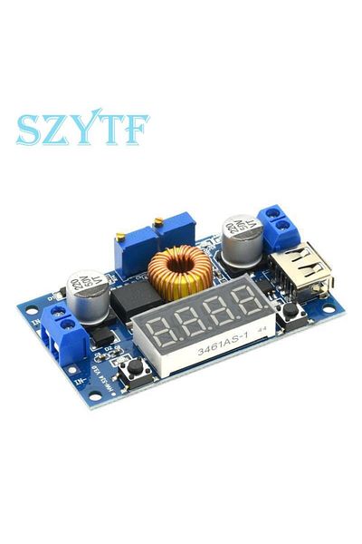 Choice Khaki Xl4015 75w Dc-dc 5a Voltage Regulators Module Adjustable Buck Module With Voltmeter Display
