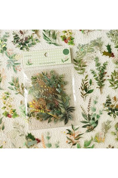 Choice A 40 Pcs Roaming Dreams Vintage Ins Flower Plant Stickers Decorative Stick Labels Diary Album Hand .
