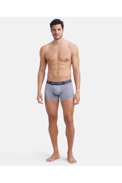 JOCKEY Move-Mens Microfiber Sports Trunk MM05-01 Gray