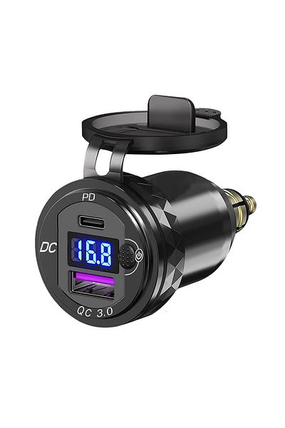 Choice Usb Charger 30w Qc3.0 Usb Type C Pd Fast Charger Power Adapter Hella Din Plug Socket For Bmw R1250 1