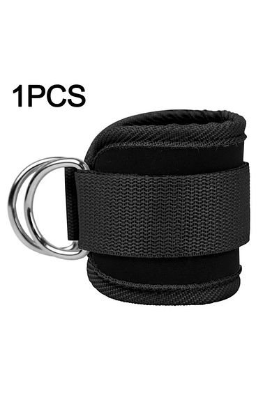 Choice Black 1pc Ankle Straps For Cable Machines Padded Ankle Cuffs For Leg Exercise Workoutsfully Adjustab