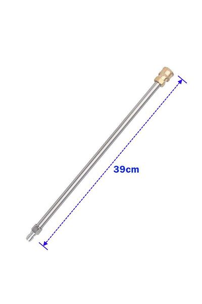 Choice 2 Pieces Pressure Washer Extension Wand With 1/4 Inch Quick Plug Connect Stainless Steel Spray Lance