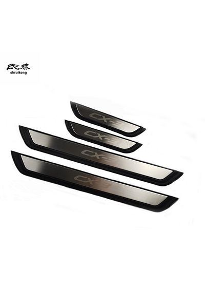Choice 4pcs/set Abs Stainless Steel For 2017-2022 Mazda Cx-3 Cx3 Cx 3 Auto Door Sill Pedal Scuff Plate D...