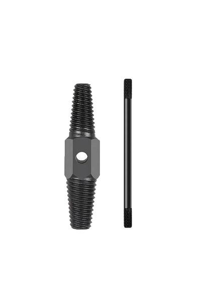 Zimir 1 Set Black Double Head Tap Faucet Valve Screw Extractor Set Damaged Broken Wire Water Pipe Bolt Rem