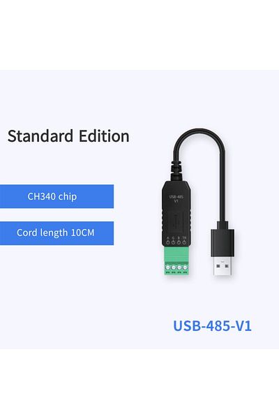 QSZNTEC Usb To 485 Usb To 485 Serial Port Converter Communication Module Ch340 Plc Serial Port Io Module