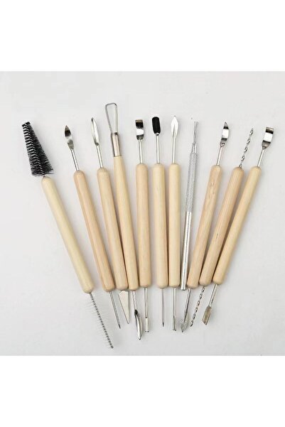 Choice مجموعة أدوات النحت والتشكيل من 11 قطعة من طين الفخار ذات الوجهين من ال...