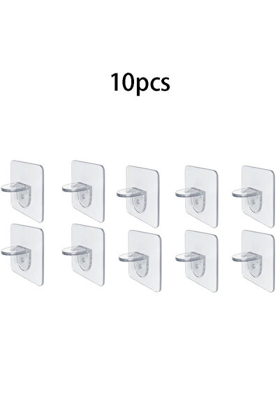 Choice 6 × 6 سم 10 قطع دعامة رف مسمار لاصق ذاتي اللصق لخزانة الملابس رف معلق ...