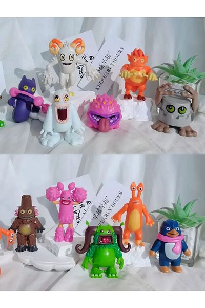 Choice 13pcs My Singing Monsters Wubbox Figure Toys Garten Of Banban Cute Kawaii Cartoon Dolls Peluches ...