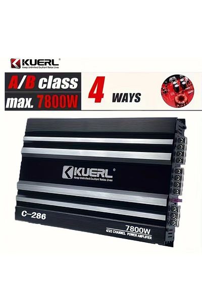 ZUIDID Genuine C-286 Best-selling Car Audio Upgrade Power Amplifier Four-channel 50 Fuse 4-way Audio Spe...