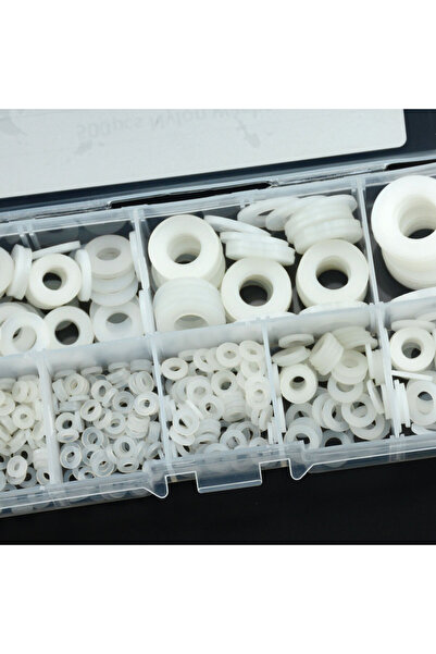 Choice 500 قطعة/صندوق M2 M2.5 M3 M4 M5 M6 M8 M10 بلاستيك أبيض نايلون غسالة فا...