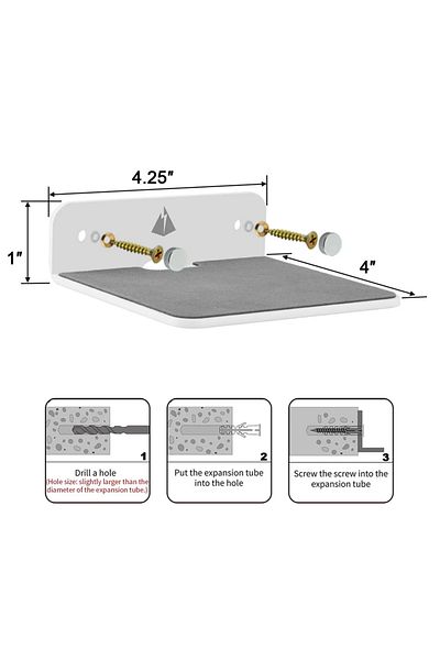 Choice White Acrylic Speaker Mount Multifunctional Portable Wall Shelf Display Stand For Webcam Cell Phones