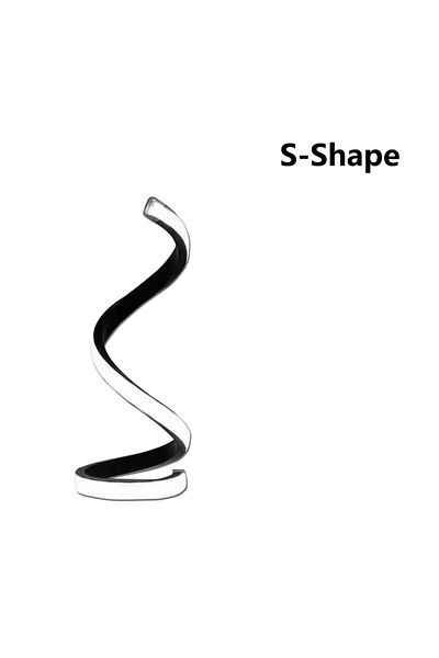 Choice S-shape Table Lamps For Living Room,modern Spiral Dimmable Led Table Lamp, Small Bedside Lamps, Nigh