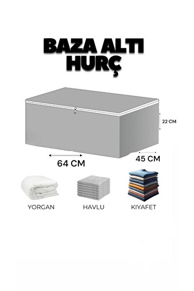 Bayev 8 Adet Büyük Boy Antrasit Bazaaltı Hurç 64 X 45 X 22 Cm