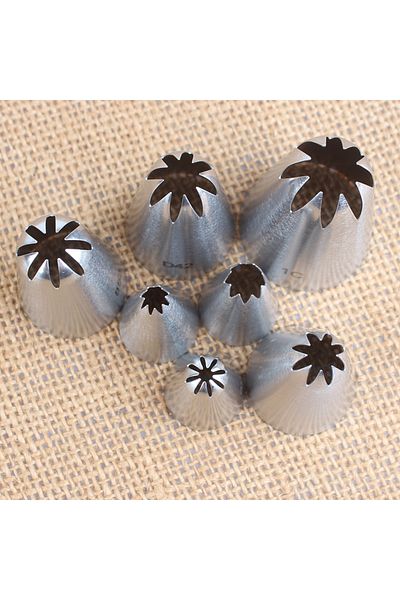 Choice 7pcs Cookies Tip Metal Cream Decorating Tip Sets Pastry Tools Stainless Steel Piping Icing Nozzle...