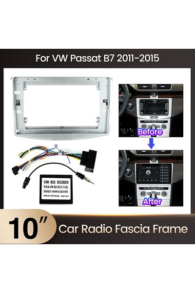Choice Vw10 Mekede 10 Inch Car Radio Face Plate Frame For Volkswagen Vw Passat B5 B6 B7 B8 Magotan Dvd Pane