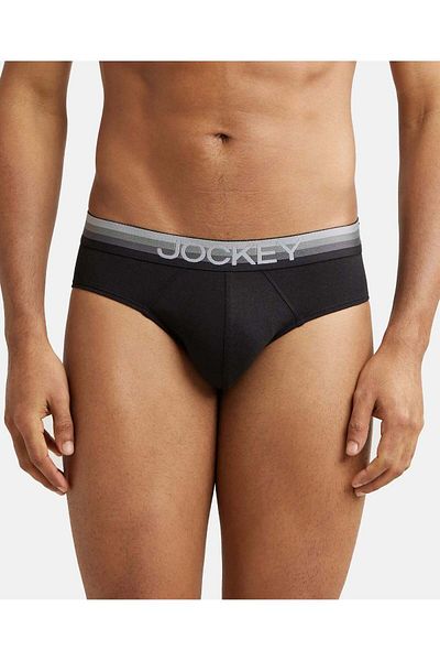 JOCKEY Zone Stretch Bikini Brief US07-01 Black