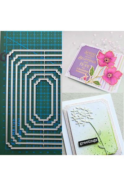 Choice Dm-2192 Frame Layer Metal Cutting Dies Stencils For Diy Scrapbooking Decorative Embossing Handcraft