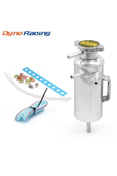 Choice Racing Universal 60MM Radiator Alloy Coolant Swirl Pot Breather Air Separator Tank Engine Coolant...