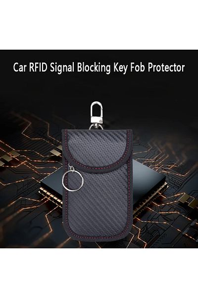 Choice 1 Pcs Faraday Bag For Key Fob Cage Protector Car Rfid Signal Blocking Key Fob Protector Anti-theft P