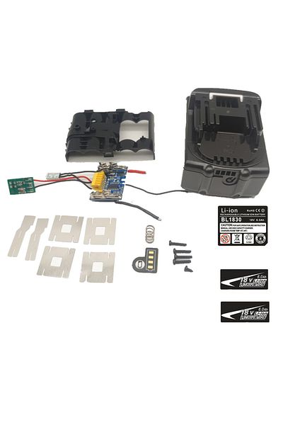 Choice علبة بطارية 5S2P 18650 لوحة دائرة حماية الشحن لـ MAKITA 18V BL1830 3.0Ah 6.0Ah مع...