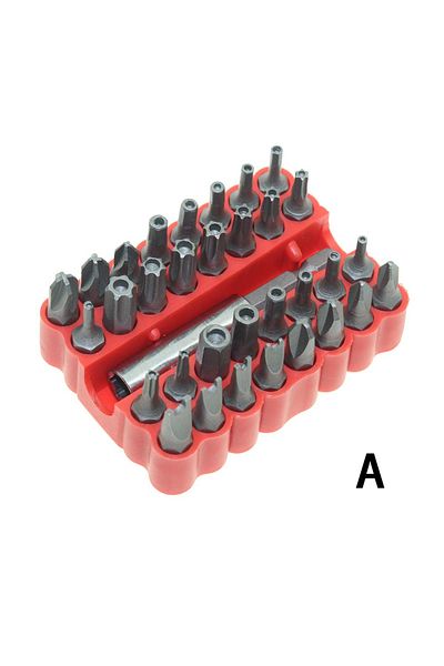 Choice A 33 In 1 Hollow Screwdriver Bits Suit Safety Screws Hex Screws Bits Set For Electric Screwdriver A.