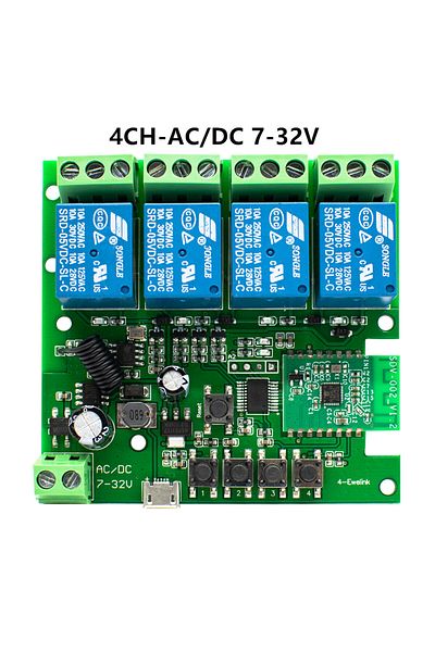 Choice 4ch 7-32v Ewelink App Wifi Smart Switch Module 1/2/4ch 433mhz Rf Inching Self-locking Relay Ac Dc 7-