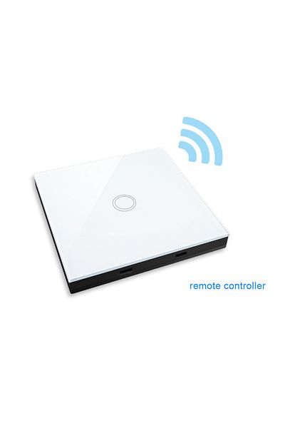 Choice 1-gang White 1/2/3gang 433mhz Rf433 Remote Controller Wireless Controller With Tempered Glass Panel