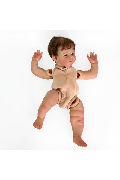 NPK 22inch 22inch Reborn Doll Kit Shaya Popular Sweet Face Painted Doll Kit Unfinished Doll Parts Wi