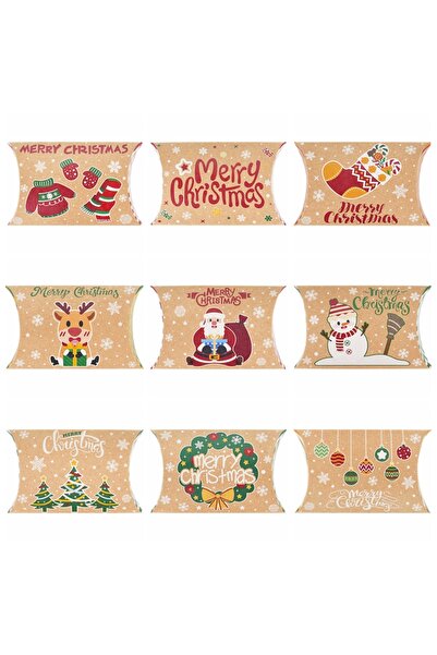 Choice 10 قطع A10-مزيج عشوائي 10 قطع عيد الميلاد وسادة شكل الحلوى مربع كرافت ...