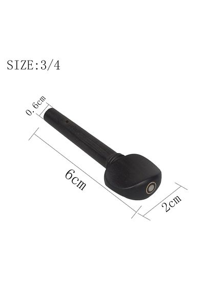 Choice 3-4 4 Pcs/set Violin Tuning Pegs Tuners Ebony String Instrument Accessories For 1/8 1/4 1/2 3/4 4/4