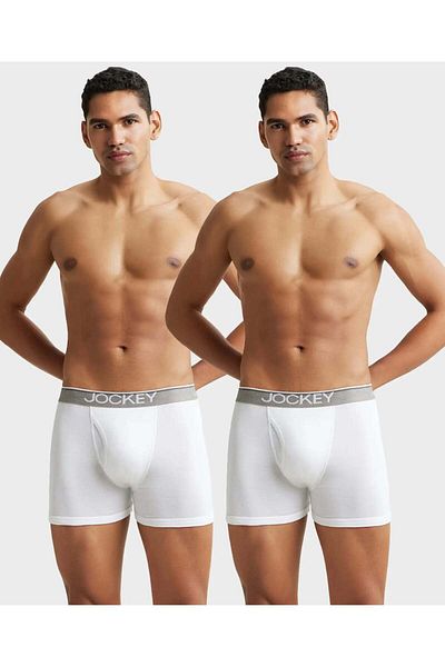 JOCKEY Mordern Classic Boxer 2Pcs Pck 8009-02 White