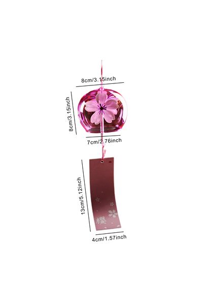 Choice Cherry Blossom Japanese Style Cherry Blossom Wind Chimes Romantic Flower Blossom Small Wind Bells De
