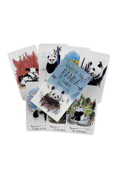 Choice مجموعة بطاقات التاروت Mtt01 Way Of The Panda Divination Deck باللغة الإنجليزية إصدار Oracle Board Playing Ink