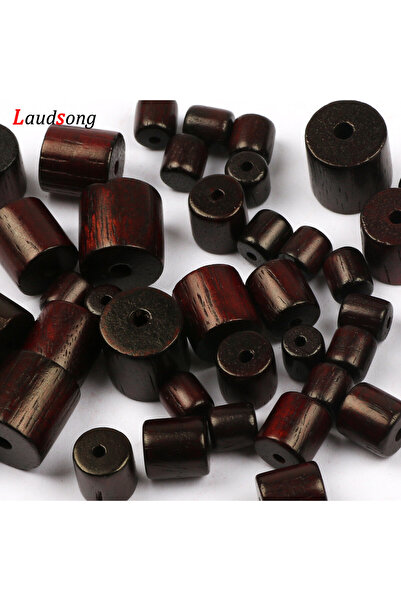 Choice 50 قطعة من خرز خشب الصندل الأسطواني الطبيعي مقاس 8 مم، فاصل 6/8/10/12 ...