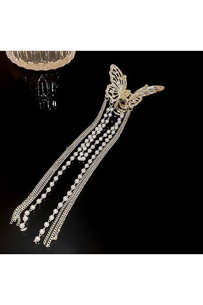 Choice Butterfly Hair Clip Butterfly Hair Clip With Long Tassel Hair Accessories For Women Elegant Imitatio
