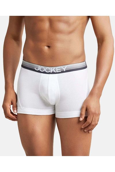 JOCKEY Zone Stretch Boxer Brief US20-01 White